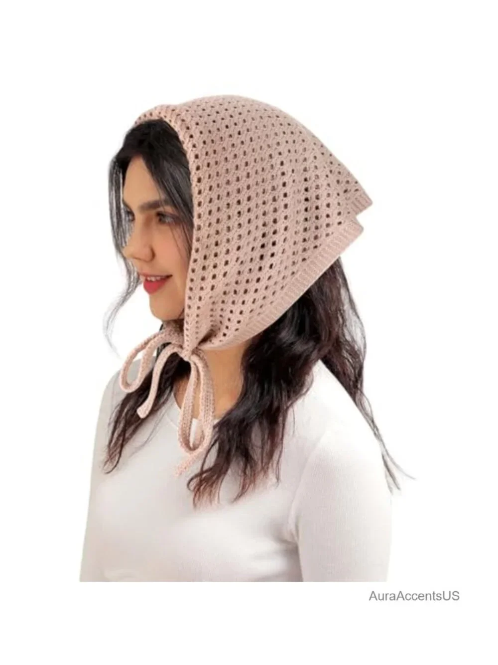 Women's Knit Balaclava Hood Scarf Winter Warm Neck Cover Lightweight Pullover